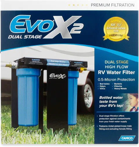 Camco EVO X2 Dual Stage Water Filter